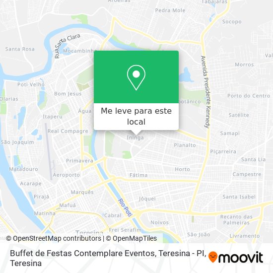 Buffet de Festas Contemplare Eventos, Teresina - PI mapa