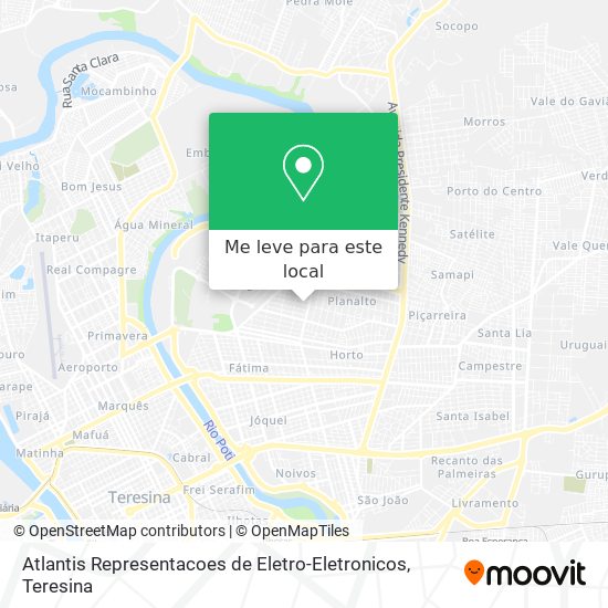 Atlantis Representacoes de Eletro-Eletronicos mapa