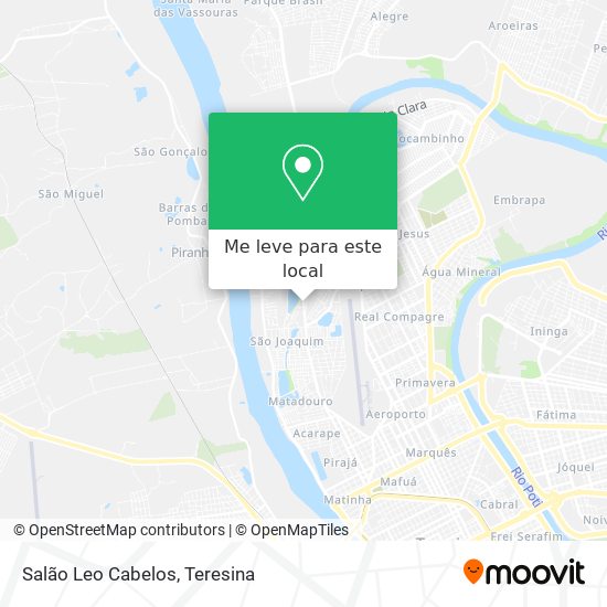 Salão Leo Cabelos mapa
