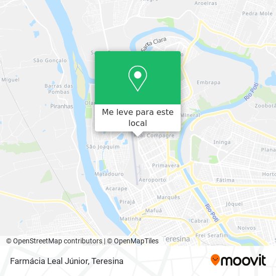 Farmácia Leal Júnior mapa