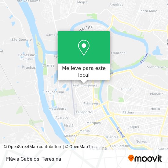 Flávia Cabelos mapa