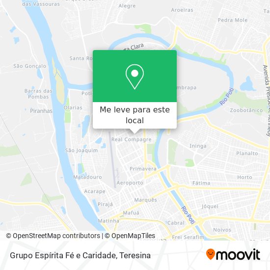 Grupo Espírita Fé e Caridade mapa