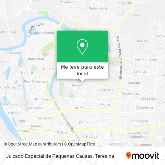 Juizado Especial de Pequenas Causas mapa