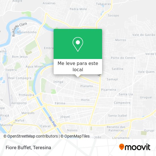 Fiore Buffet mapa