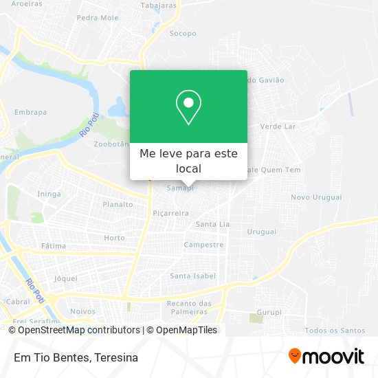 Em Tio Bentes mapa