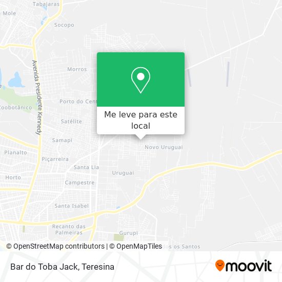 Bar do Toba Jack mapa