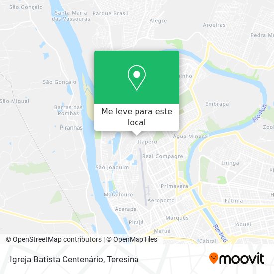Igreja Batista Centenário mapa