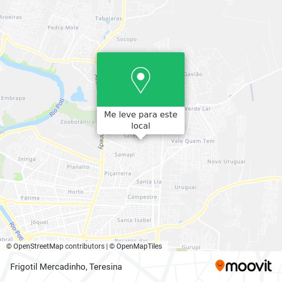 Frigotil Mercadinho mapa