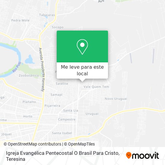 Igreja Evangélica Pentecostal O Brasil Para Cristo mapa