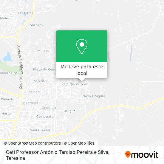 Ceti Professor Antônio Tarciso Pereira e Silva mapa