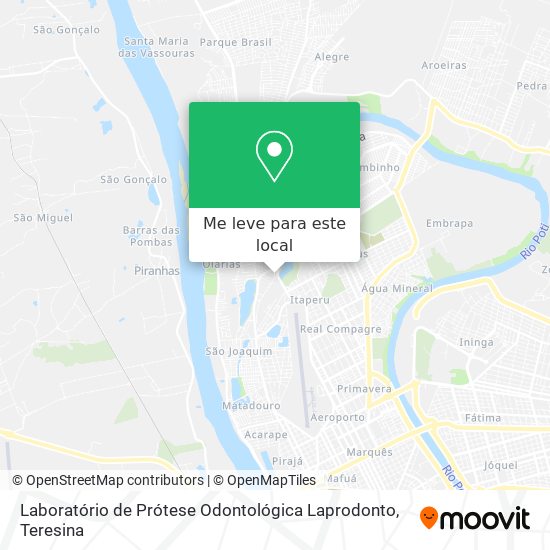 Laboratório de Prótese Odontológica Laprodonto mapa