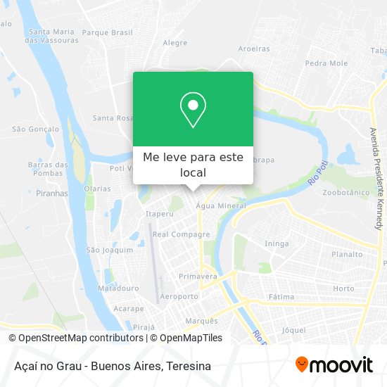 Açaí no Grau - Buenos Aires mapa
