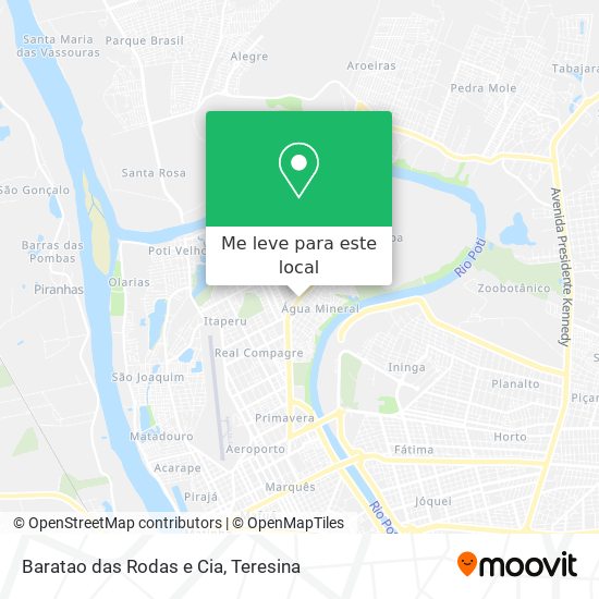 Baratao das Rodas e Cia mapa