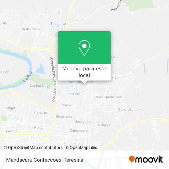 Mandacaru Confeccoes mapa