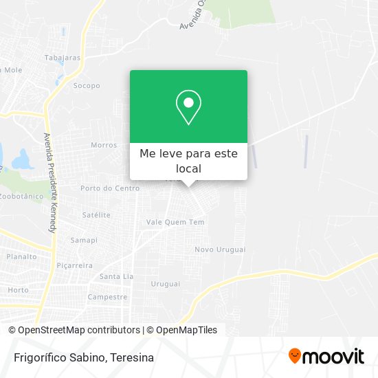 Frigorífico Sabino mapa