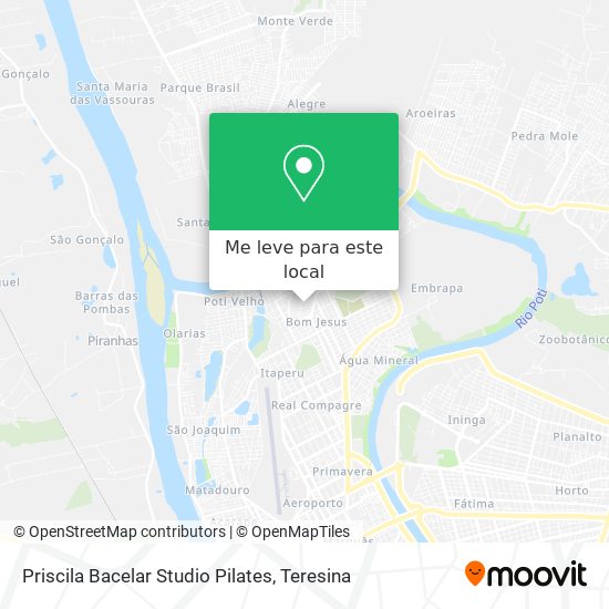 Priscila Bacelar Studio Pilates mapa