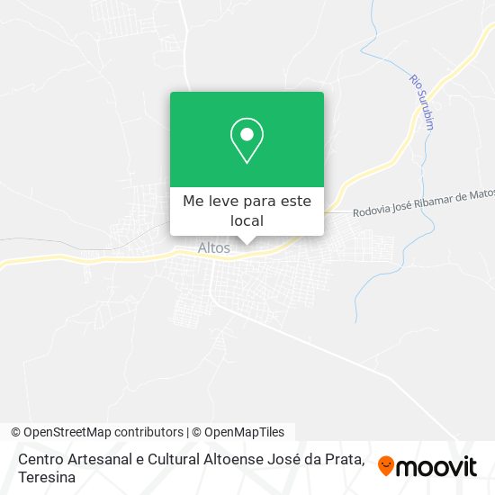 Centro Artesanal e Cultural Altoense José da Prata mapa