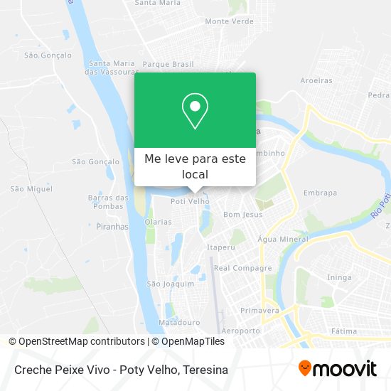 Creche Peixe Vivo - Poty Velho mapa