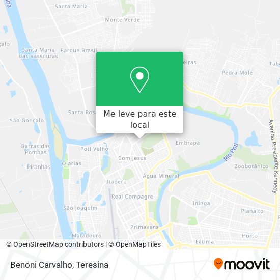 Benoni Carvalho mapa