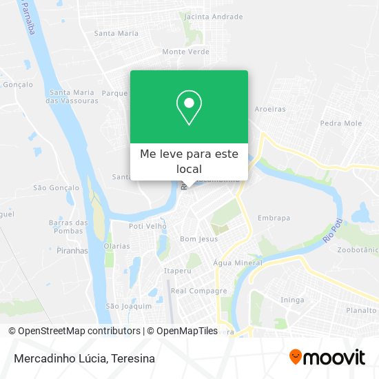 Mercadinho Lúcia mapa