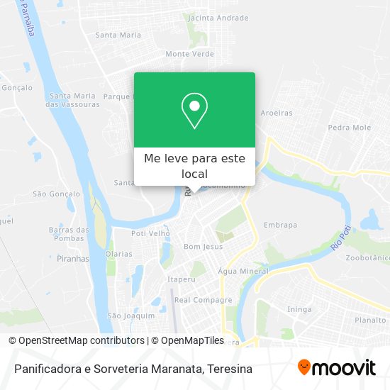 Panificadora e Sorveteria Maranata mapa