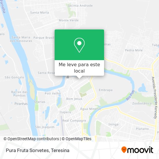 Pura Fruta Sorvetes mapa