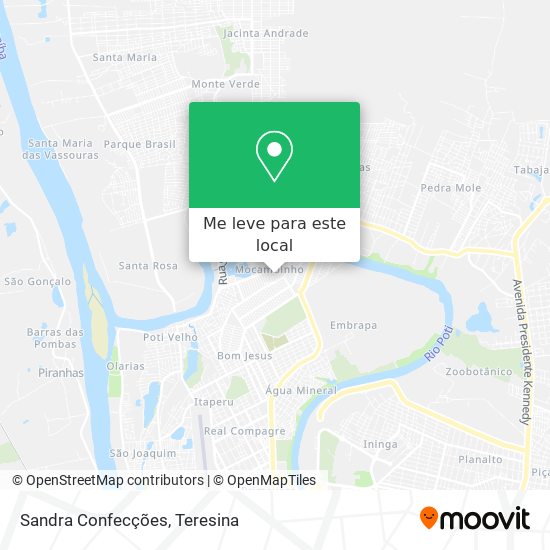 Sandra Confecções mapa