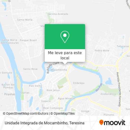 Unidade Integrada de Mocambinho mapa