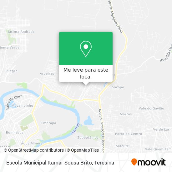 Escola Municipal Itamar Sousa Brito mapa