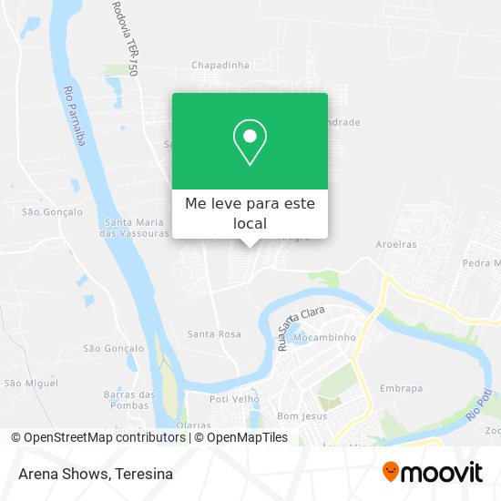 Arena Shows mapa