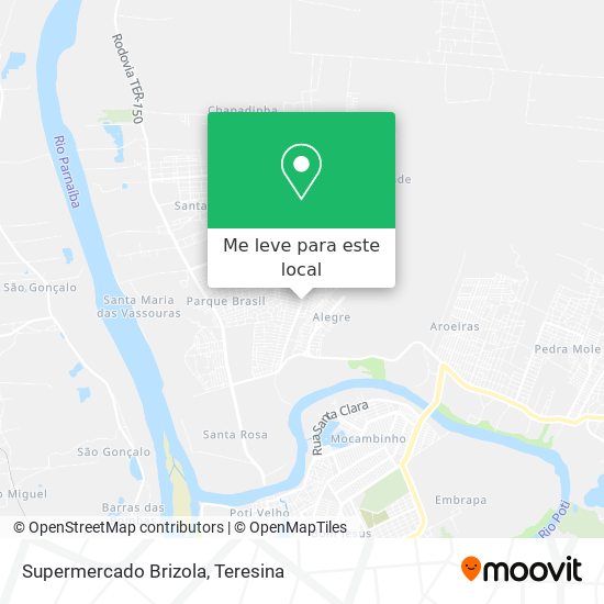 Supermercado Brizola mapa
