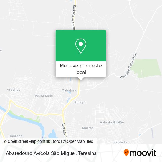 Abatedouro Avícola São Miguel mapa
