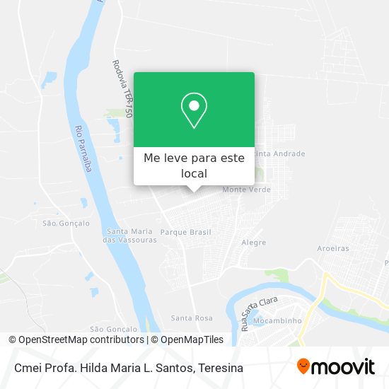 Cmei Profa. Hilda Maria L. Santos mapa