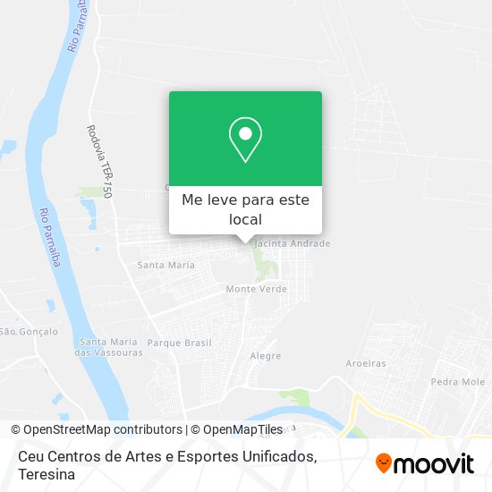 Ceu Centros de Artes e Esportes Unificados mapa