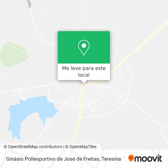 Ginásio Poliesportivo de José de Freitas mapa