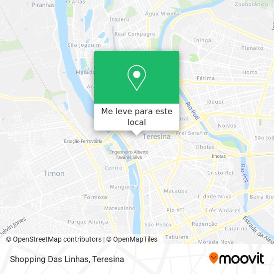 Shopping Das Linhas mapa