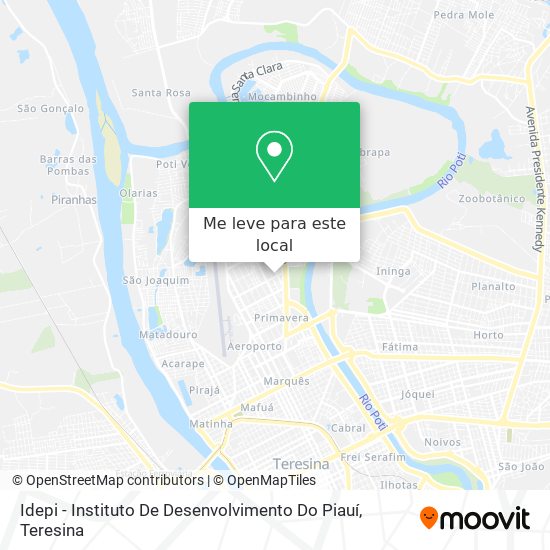 Idepi - Instituto De Desenvolvimento Do Piauí mapa
