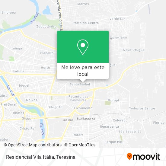 Residencial Vila Itália mapa