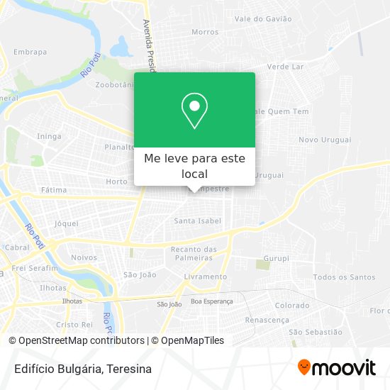 Edifício Bulgária mapa