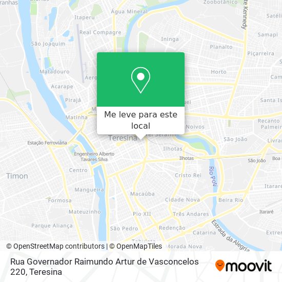 Rua Governador Raimundo Artur de Vasconcelos 220 mapa