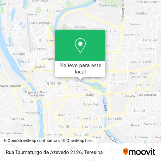 Rua Taumaturgo de Azevedo 2126 mapa