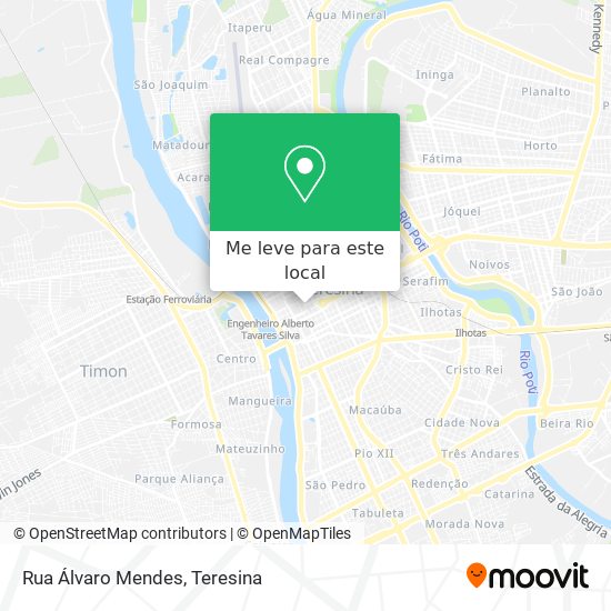 Rua Álvaro Mendes mapa
