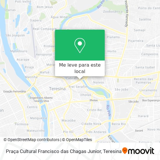 Praça Cultural Francisco das Chagas Junior mapa