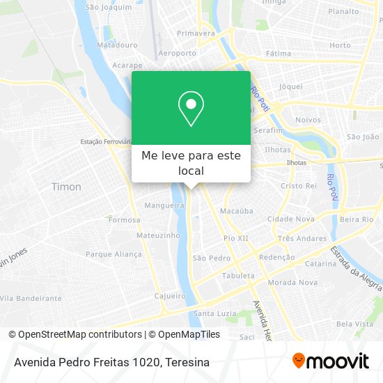Avenida Pedro Freitas 1020 mapa