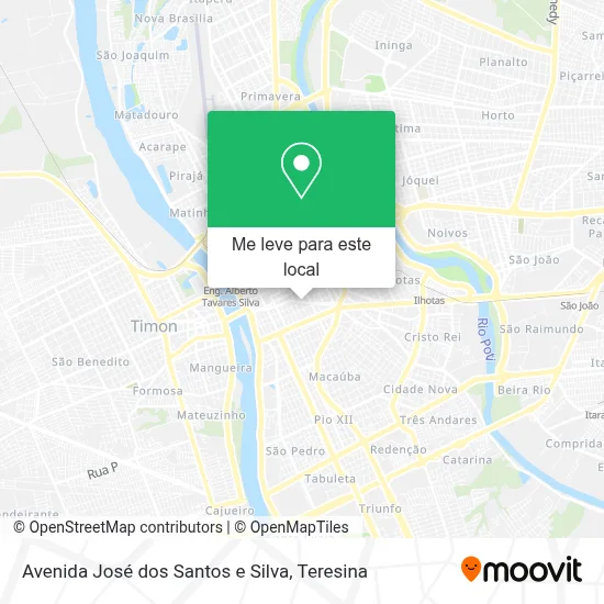 Como chegar até Avenida José dos Santos e Silva em Teresina de ônibus ...