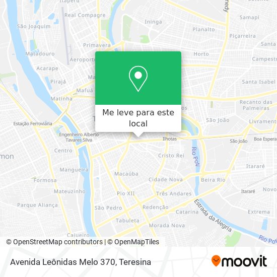 Avenida Leônidas Melo 370 mapa