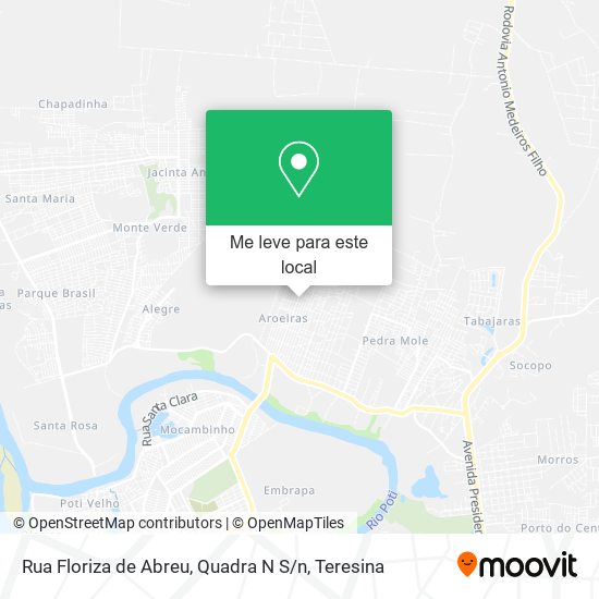 Rua Floriza de Abreu, Quadra N S / n mapa