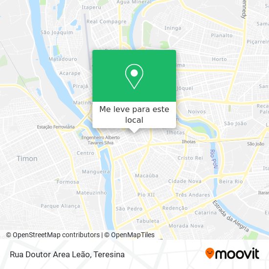 Rua Doutor Area Leão mapa