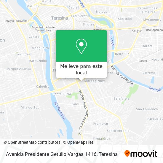Avenida Presidente Getúlio Vargas 1416 mapa
