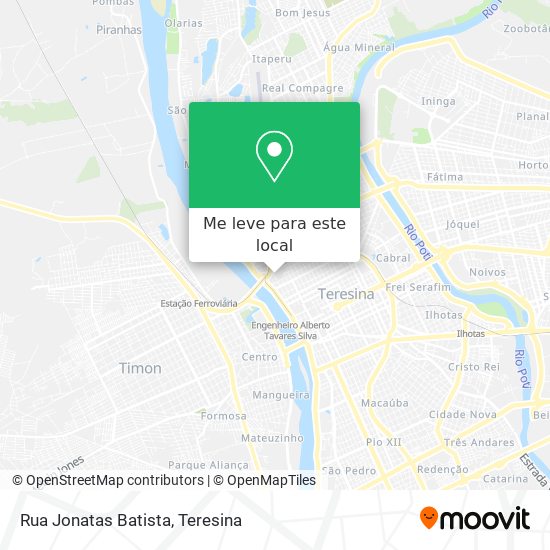Rua Jonatas Batista mapa